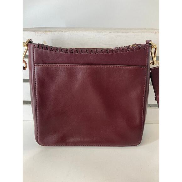 MICHAEL KORS, SMALL WINE SMOOTH LEATHER CROSSBODY BAG - Picture 4 of 15